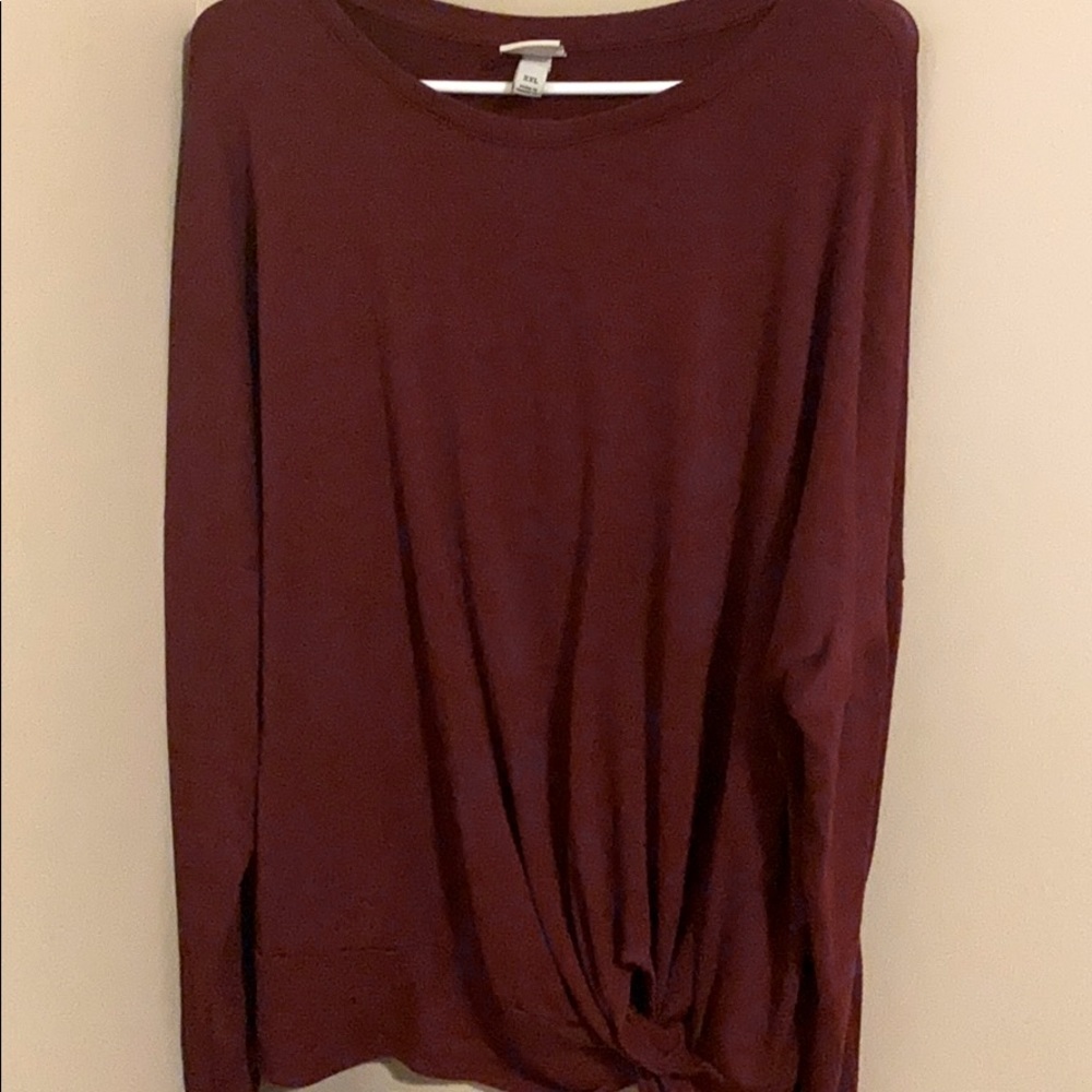 Red knot sweater